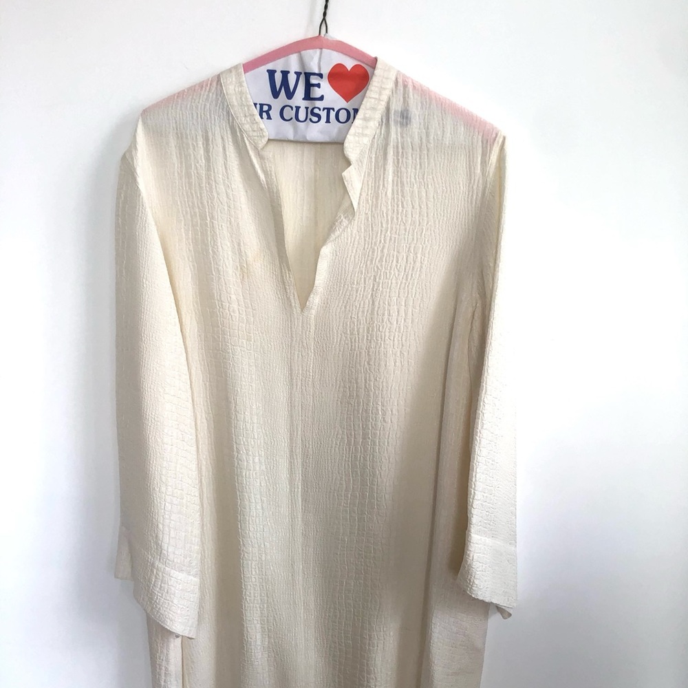 REPTILE PRINT WHITE BEACH COVER-UP ONE SIZE